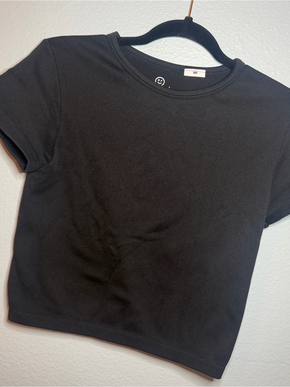 Gilly Hicks Black Short Sleeve Crewneck Tee